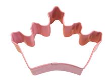 Picture of CROWN COOKIE CUTTER PINK 8.9CM